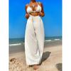Casual Wide Leg Beach Pants Foreign Trade Women Clothes Fashion Casual Wide Leg Beach Sexy Trousers