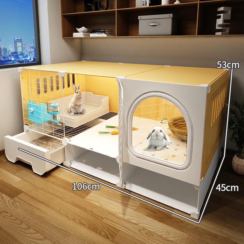 Роскошная семейная вилла для кроликов, со встроенным туалетом для домашних животных, морской свинки, вилла Pigtun