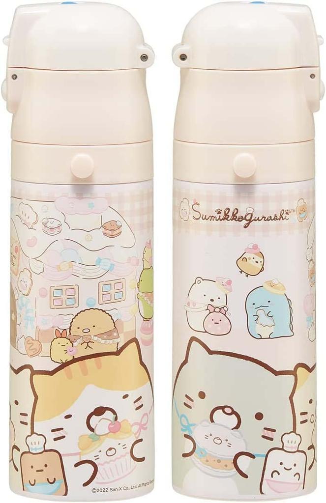 Бутылка для воды Skater Sumikko Gurashi Candy Shop 470 мл, спортивная бутылка из нержавеющей стали для детей SDC4-A
