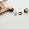 Bibcock Faucet  Long Garden Crane Antique Brass Bathroom Mop Sink Faucets Wall Mount Washing Machine Water Taps Garden THJ-8661F
