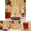 Christmas Crystal Music Box With Snowman Scene For Festive Tabletop Ornament
