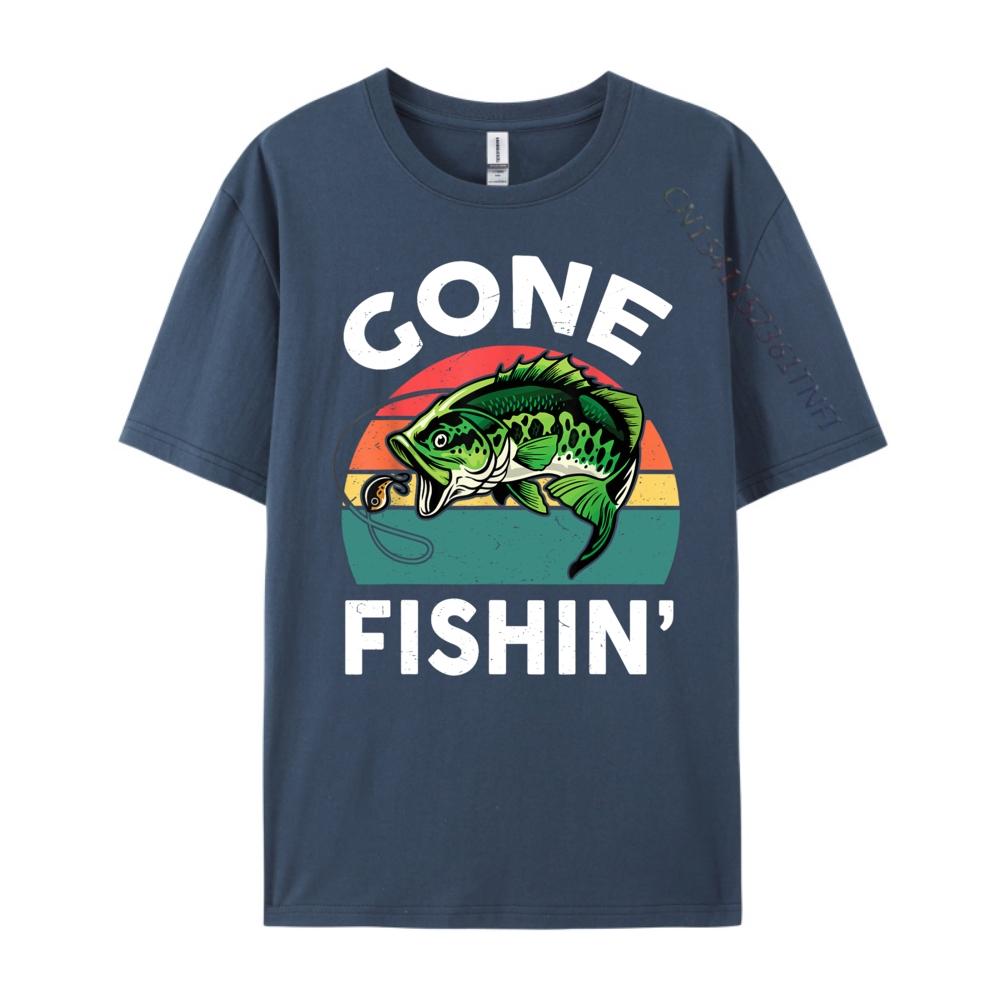 Kids Gone FishingShirt Boy Toddler Funny Bass Dad Black Shirt Graphic Tees Men Funny T Shirts Tshirts Plus Size Chinese Style