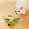 Автоматическая пищащая игрушка для кошки - Активируется движением с кошачьей мятой и перьями - Интерактивная игра для домашних животных, защищенная от царапин, для котят в помещении