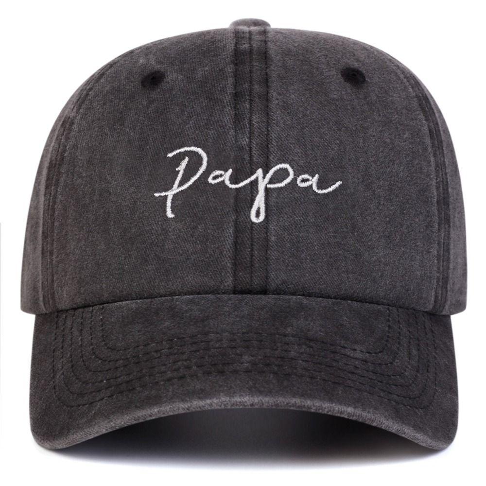 Vintage Parents Couple Baseball Hats Washed Cotton Baseball Cap Fashion Dad Hat Gift