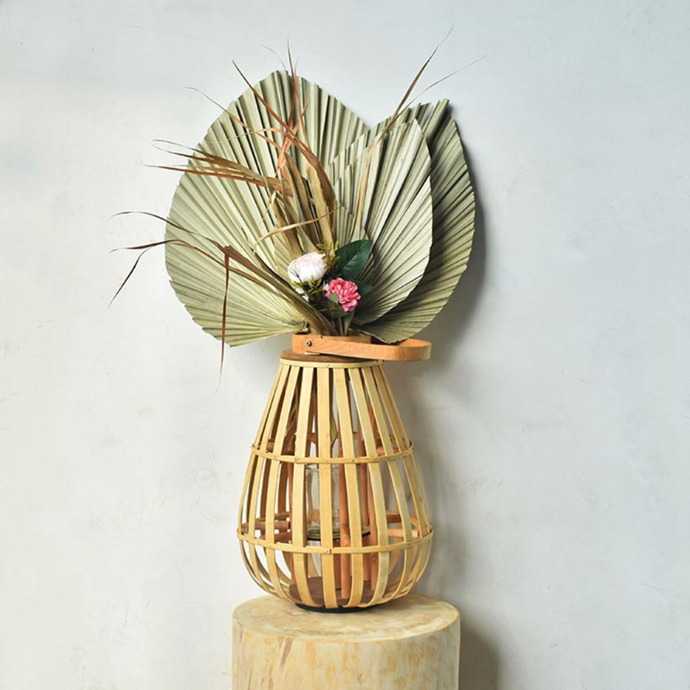 Wedding Decor Decoration Boho Bohemian Trimmed Natural Fan Leaf Palm Spears Leaves Dried Plant