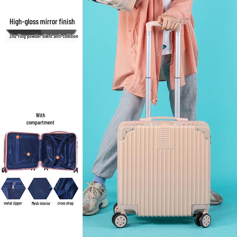 Легкий мини-чемодан на колесиках с кодовым замком, 18-20 дюймов - Идеально подходит для студентов и детей.