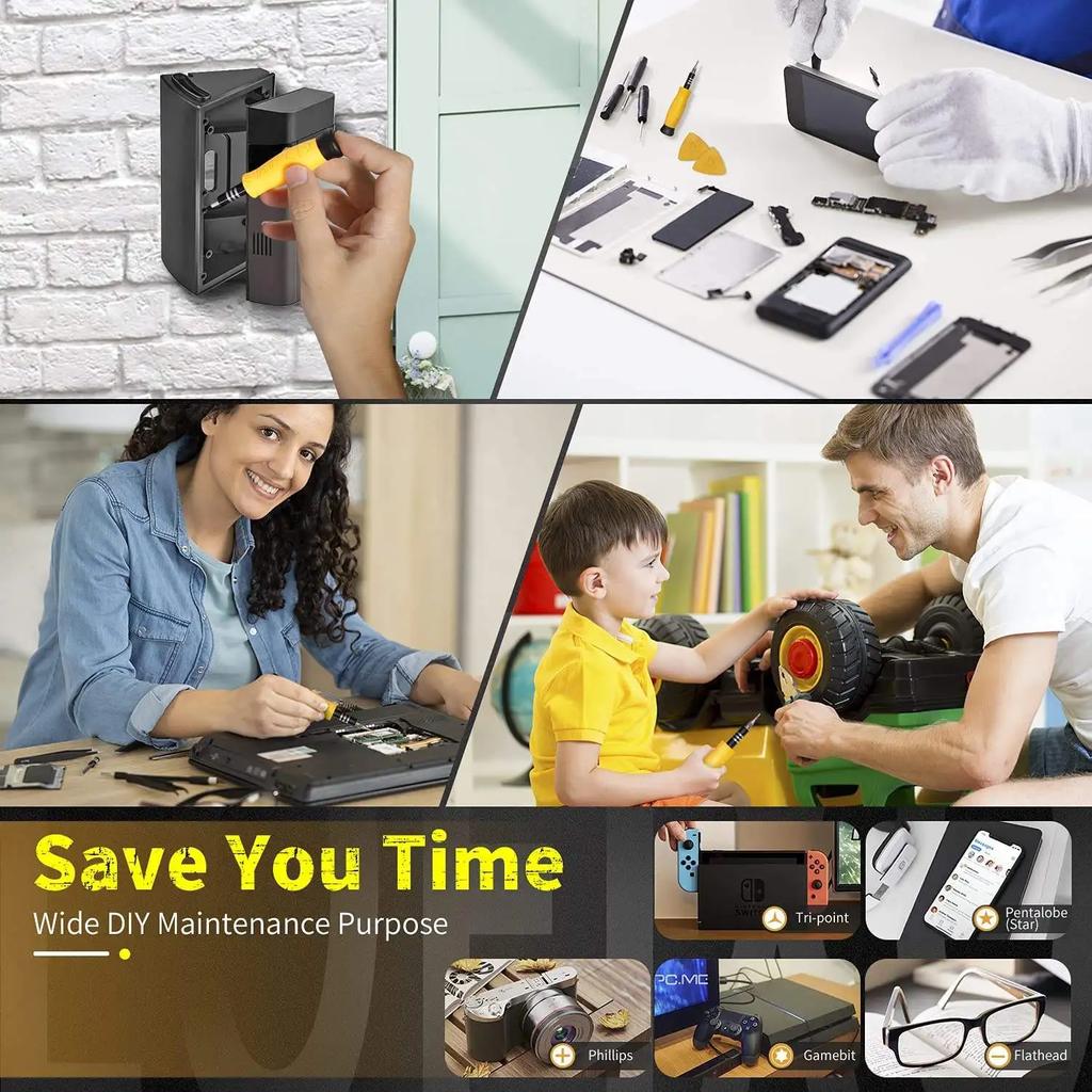 Набор прецизионных отверток 33 в 1 Phillips Torx шестигранная плоская головка магнитная отвертка наконечник для iPhone Ps4 Xbox watch camera