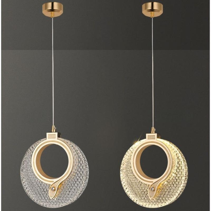 Современные хрустальные светодиодные подвесные светильники, внутреннее освещение для домашнего декора, светодиодные светильники для гостиной, спальни, прикроватная подвесная лампа