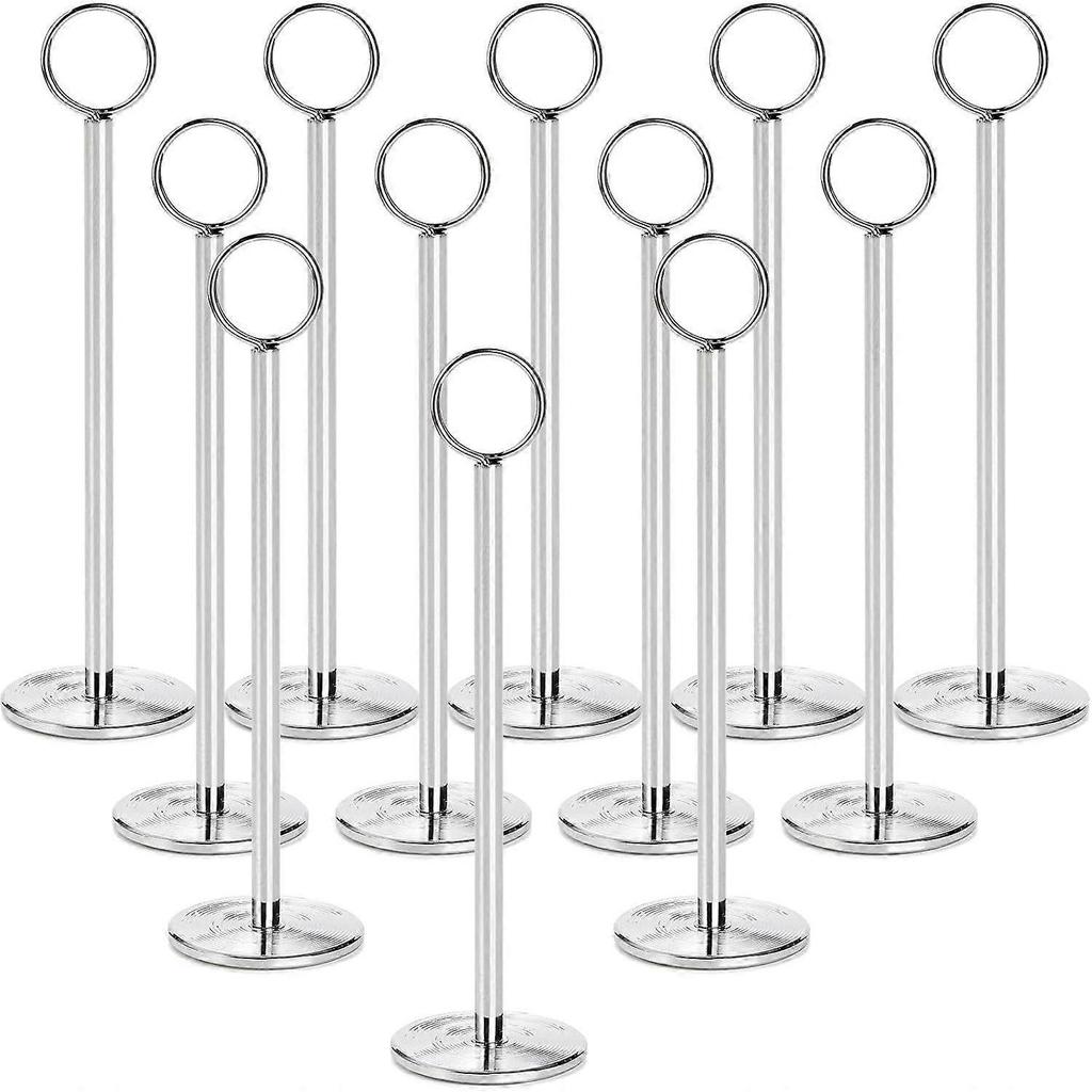 12 Pack 8" Tall Table Number Holders, Sturdy Place Card Holder Picture and Photo