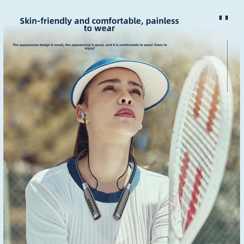 Модернизированные Bluetooth-наушники с четырьмя динамиками, с креплением на шее, беспроводные спортивные, с длительным сроком службы батареи