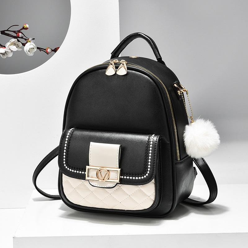 Backpack 2025 New Women's Fashion Travel Backpack Girl Embroidered Thread Student Shoulder Crossbody School Bag Woman
