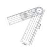 0-140Mm 360 Degree Goniometer Angle Medical Spinal Angle Ruler Angle Finder Tool