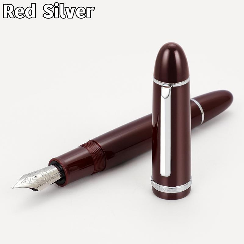 Jinhao X159 акриловая перьевая ручка золотого и серебряного цвета с зажимом Iraurita, тонкое перо для написания подписи