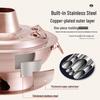 Qiwei Traditional Beijing Yuan Yang Copper Charcoal Hot Pot
