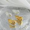 Французские роскошные серьги-капли из сетки: Серебряная игла S925, Маленький ароматный стиль, Блестящий алмазный узор.