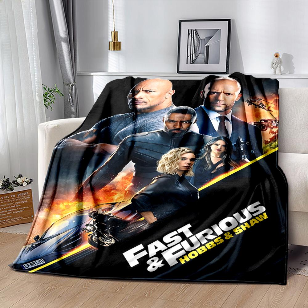 Fast And Furious Printed Blanket Ultra Soft Cozy Throw For Sofa Bedroom Office Camping And Travel