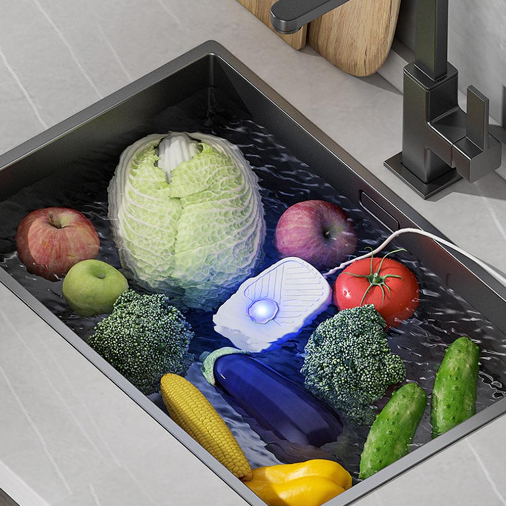 USB Очиститель для продуктов для кухни IPX7 Водонепроницаемый 5 В Беспроводные стерилизаторы для посуды Высокочастотная вибрация для использования на кухне