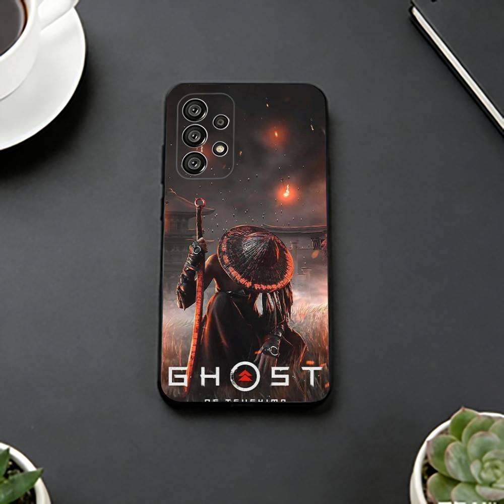 Чехол для телефона Game G-Ghost Of Y-Yotei для Samsung S25, S24, S21, S22, S23, S30, Ultra, S20, Plus, Fe, Мягкий силиконовый черный чехол