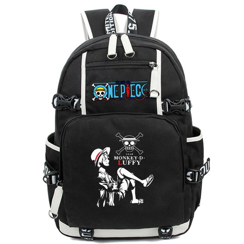Anime One Piece High Quality Bagpack Student Supply Teenager Back To Schoolbag Girl Boy Unisex Bagpack Student Children Men Women Travel Bag Rucksack