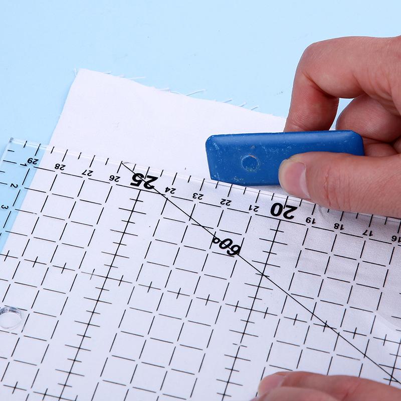 Quilting Template Acrylic Quilting Ruler for Cutting Fabric Paper DIY Hand Stitching Cutting Cushion Ruler Sewing and Crafts