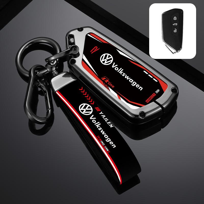 Для VW Сплав Цинка Чехол-Оболочка для Умного Ключа Автомобиля Полное Покрытие Для VW Volkswagen Golf 8 MK8 ID.3 ID.4 Защитный Брелок Авто Аксессуары