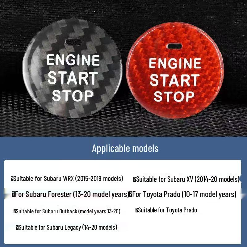Наклейка на кнопку Start/Stop из настоящей карбоновой fibers для BMW, Mercedes-Benz, Volkswagen, Toyota, Nissan, Honda, Suzuki