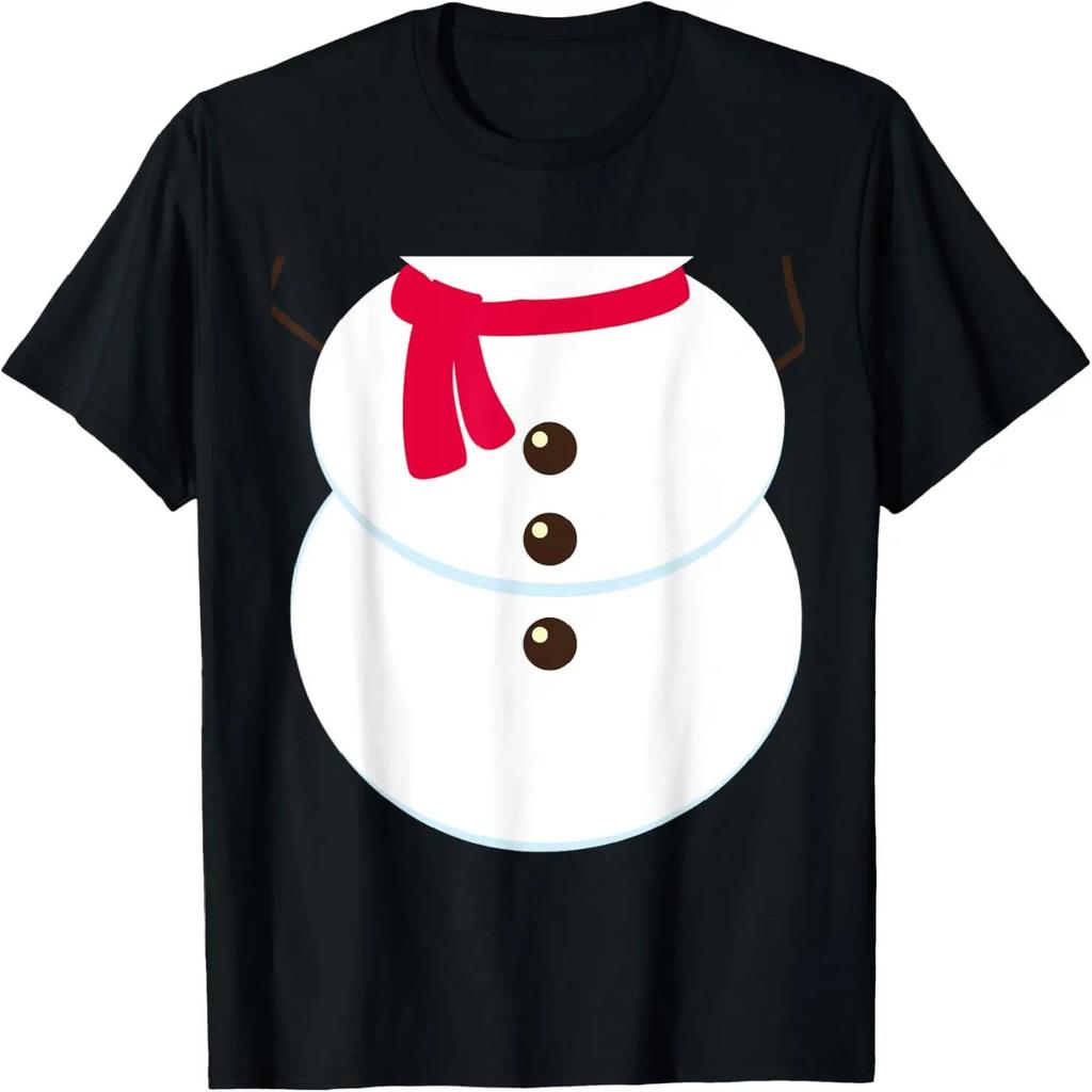 Snowman body Simple Halloween 2022 Christmas Costume Outfit T-Shirt