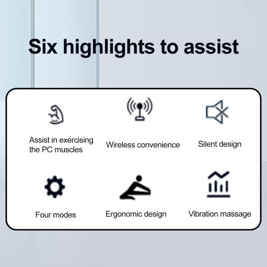 Electric Pelvic Floor Trainer 4 Modes USB Rechargeable Men Women Postpartum Bladder Relief Cushion Pelvic Floor Exerciser Massager