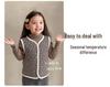 88301 Kids' Fashionable Fleece Vest - 2025 Autumn/Winter Warm Sleeveless Jacket