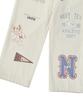 BEYOND CLOSET [Collection Line] Archive Patch Print Corduroy Pants Ivory