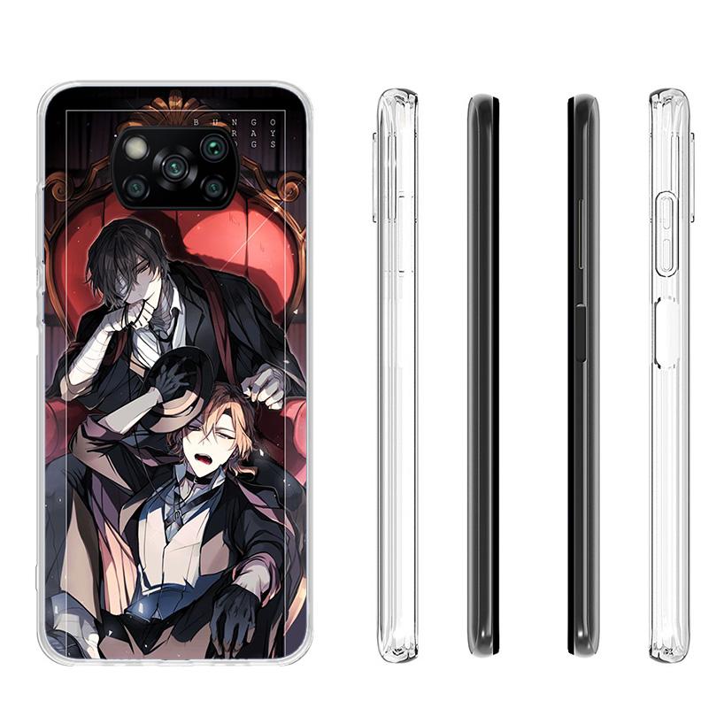 Чехол для телефона Bungo Stray Dogs Double Black для Xiaomi Poco X5 X6 X7 Pro X4 Gt F7 Ultra M8 M7 Redmi 15C 15 13C 13 12C 12 Уникальный Чехол