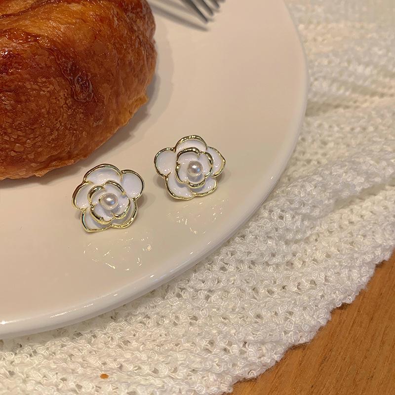 Трендовые серьги 2023 года из серебра с кристаллами и жемчугом высокого класса: Изысканное, Легкая Роскошь Заявление для Женщин