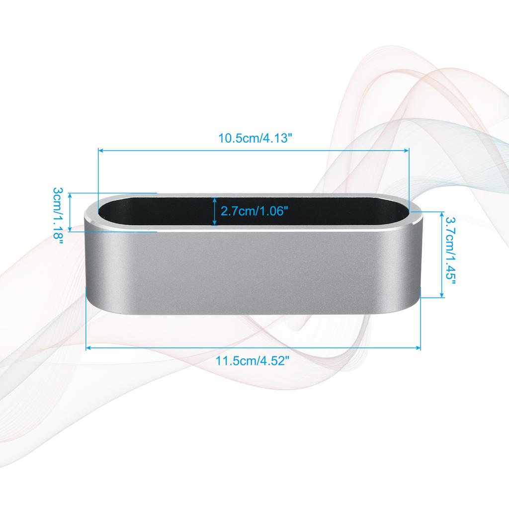 Business Card Holder for Desk Metal Name Card Display Organizer Aluminum Alloy Desktop Card Stands for Office Desk Organization
