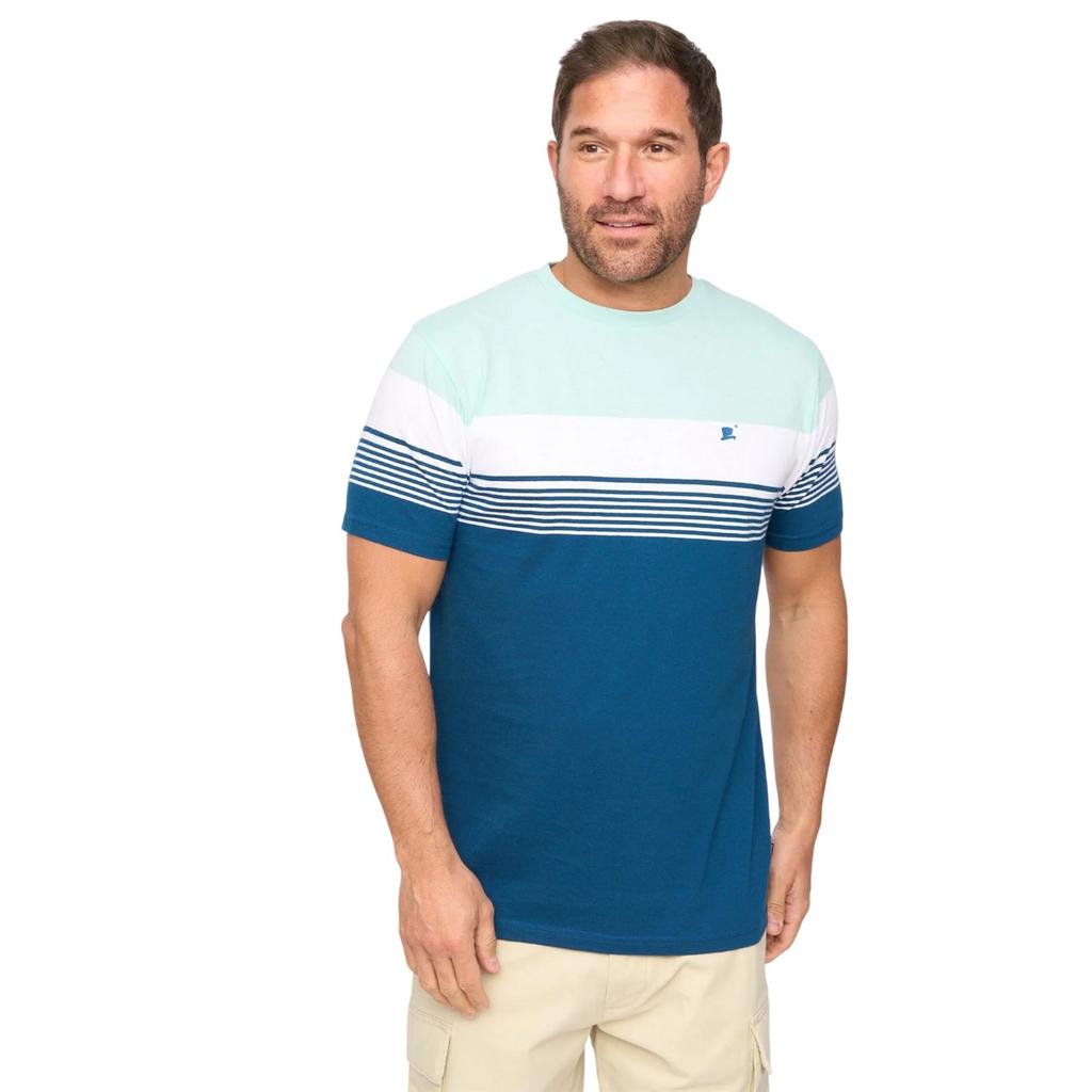Bewley & Ritch Mens Portmen Yarn Dyed Stripe Cotton T-Shirt