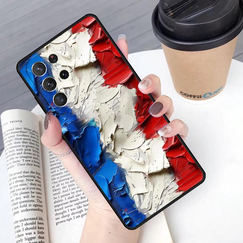 Чехол для телефона с флагом Франции для Samsung Galaxy S24 S25 Ultra S21 S22 Ultra S10E Note 10 Plus Note 20 FE S23