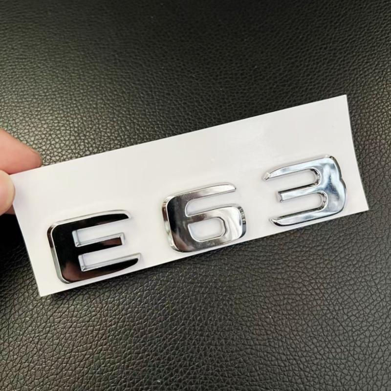 For black car letters E63 E63S logo logo sticker car suitcase badge decal Mercedes Benz E63 E63S W213 accessories IZ9