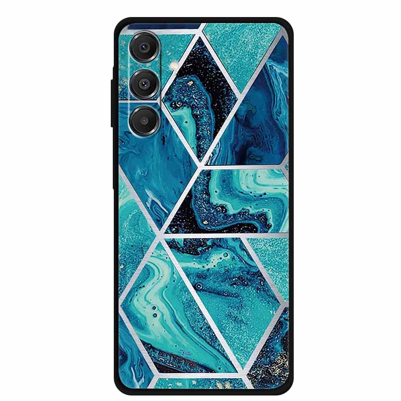 Для Samsung Galaxy A14 A15 A16 5G Чехол Мраморный Мягкий ТПУ Задняя Крышка Телефона Для Samsung A14 A15 4G Ударопрочный Силиконовый Расписной Чехол