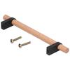 Modern Simple Drawer Wardrobe Handle Black Pine Door Pull Furniture Hardware for Home Living Room128 Hole