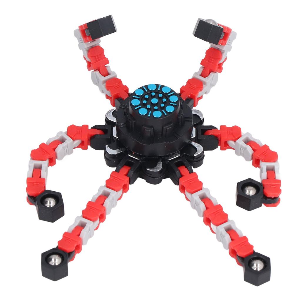 DIY Transformable Fingertip Toy Twisted Deformed Mechanical Stress Relief Toy for Kids AdultsRed