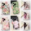For Huawei Pura 70 Case Pura 70 Pro Back Cover Flower Slim Soft Silicone Funda Huawei Pura 70 Pro+ Shockproof Capa