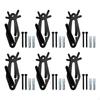 6 Pieces European Style Mount Skull Hangers Versatile Easy To Install Wall Brackets for