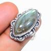Labradorite Handmade 925 Sterling Silver Jewelry Ring Size 6 N2U24
