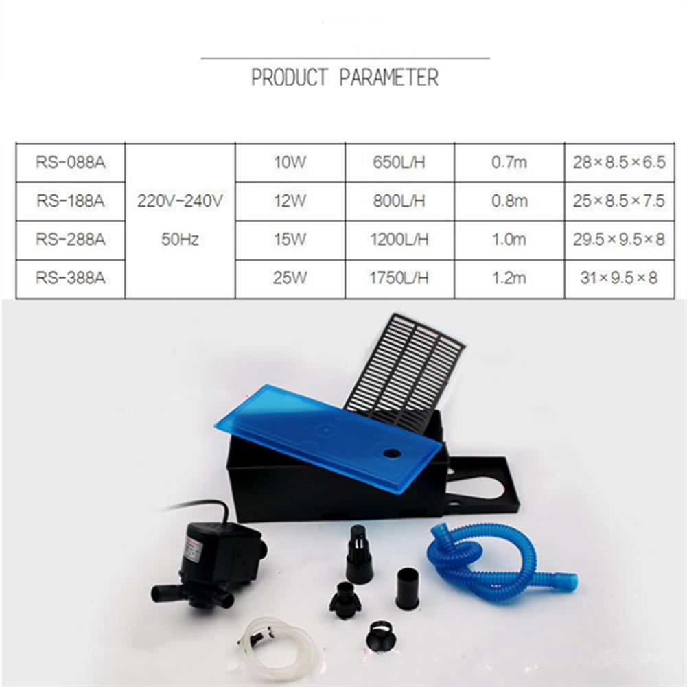 3-in-1 Multi-function Filter Aeration Filtration Circulation Functions Ultra-quiet Operation Low Temperature Resistance Fishbowl Parts