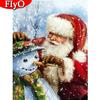Полная квадратная круглая алмазная картина Рождественский Санта-Клаус Снеговик Алмазная вышивка Зимний подарок ручной работы Набор для рукоделия