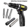5Pcs/Set Chuck Adapters SDS-Plus Socket Adapter Set Extension Drill Bit