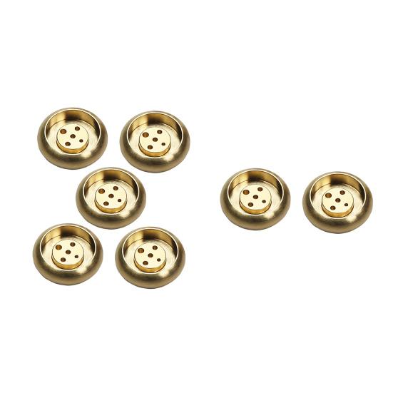 2/5Pcs Copper Incense Holder Five-hole Incense Stick Burning Holder Mini Incense Burner Ornament To Reduce Anxiety Incense Tray for Sticks &