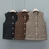 Womens Lightweight Quilted Cotton Vest Sleeveless Puffer Waistcoat Winter Casual Layering