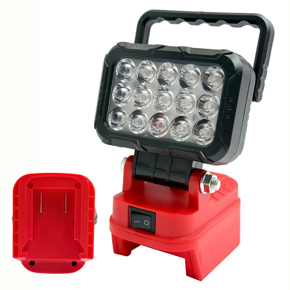 LED Light For Milwaukee Battery M-18 1In Portable Spotlight Cordless Outdoor Work Fishing Handheld Emergency Tool Light