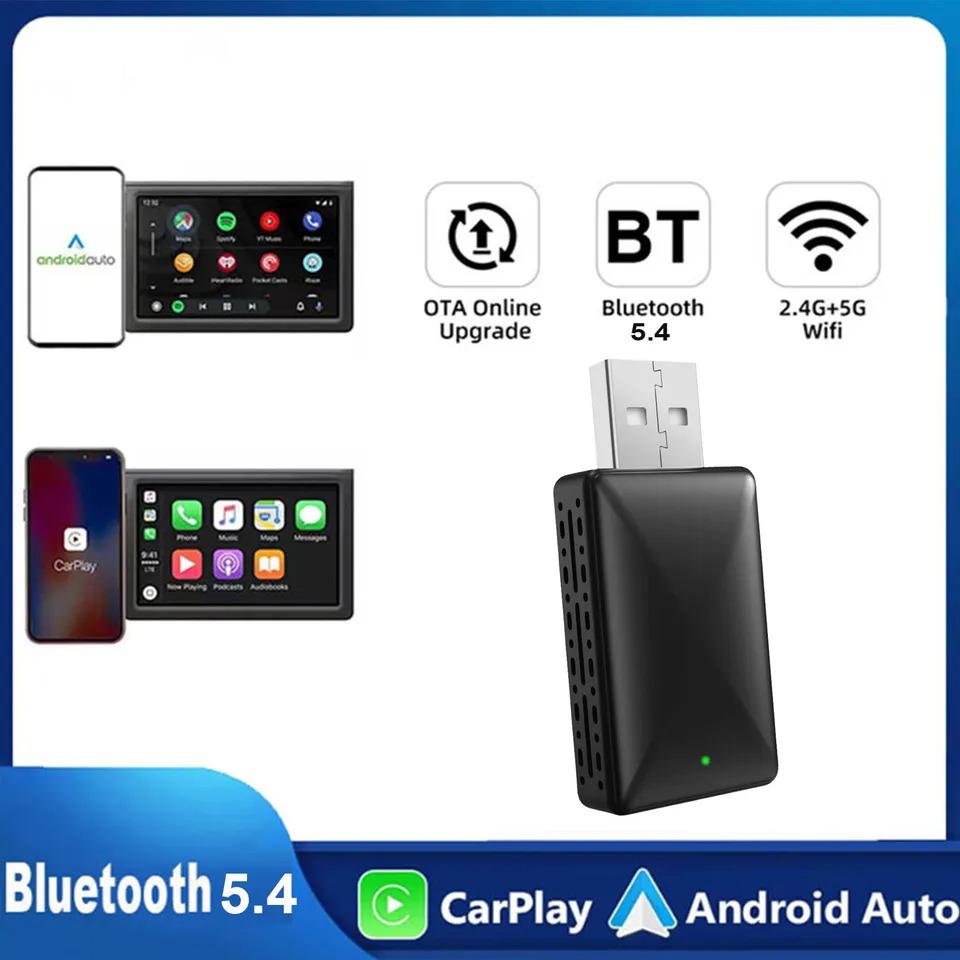 2 in 1 Wireless CarPlay Adapter & Android Auto Wireless Adapter Plug and Play Carplay Wireless Adapter Auto Connect