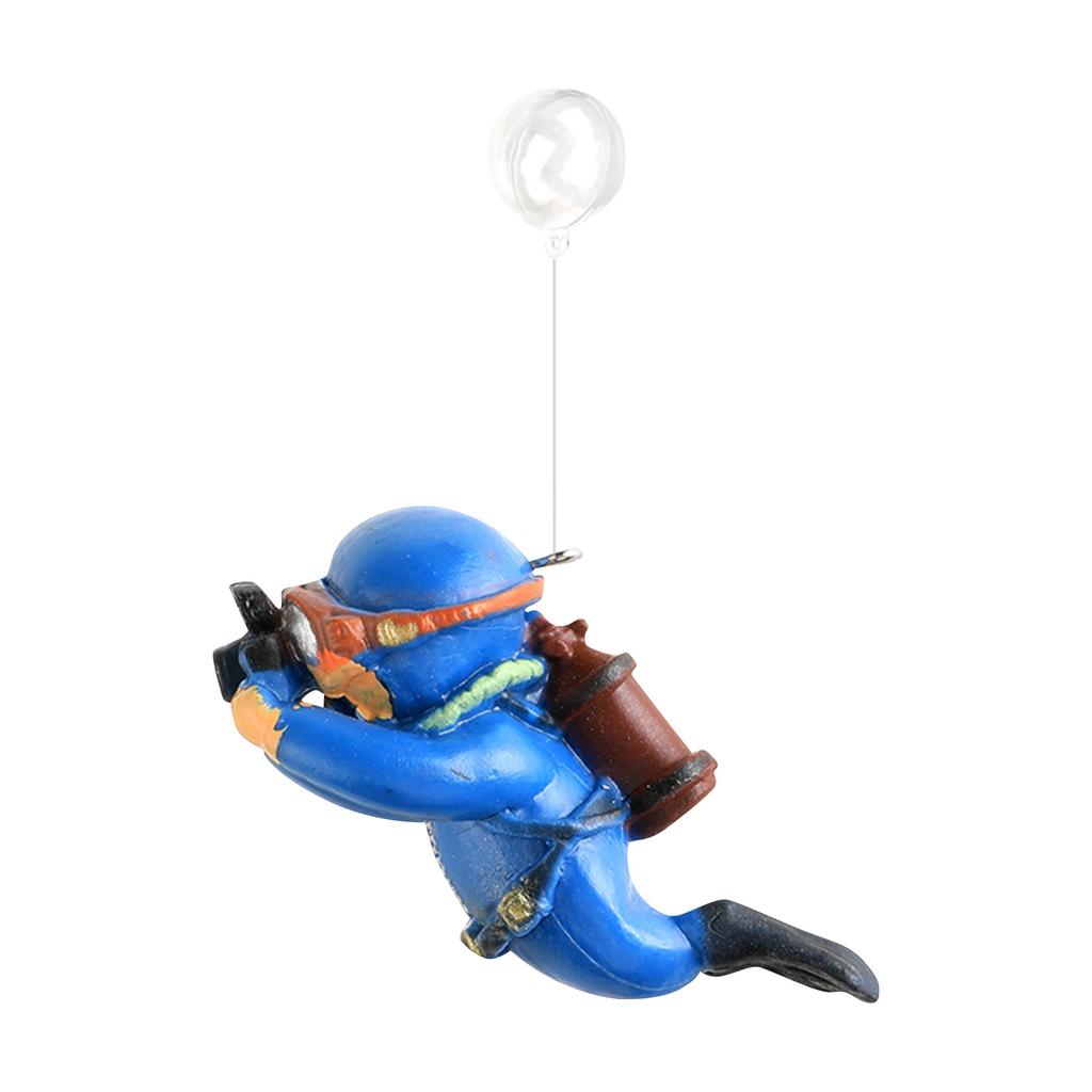 Аквариум Настольный Маленький Аквариум Украшения Орнамент Водолаз Плавающий Креативный ПВХ Кукла